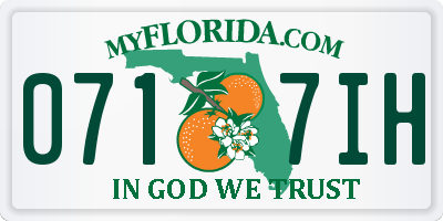 FL license plate 0717IH