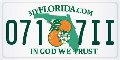 FL license plate 0717II