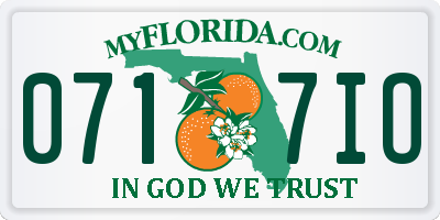 FL license plate 0717IO