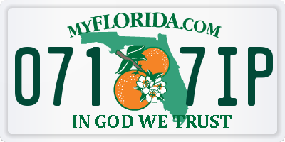 FL license plate 0717IP