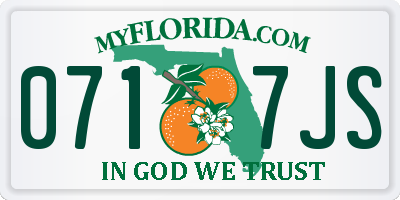 FL license plate 0717JS