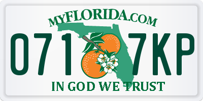 FL license plate 0717KP