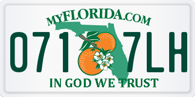 FL license plate 0717LH