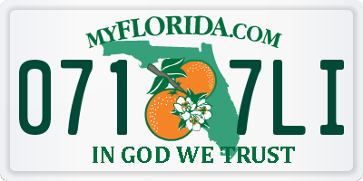 FL license plate 0717LI