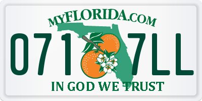 FL license plate 0717LL