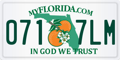 FL license plate 0717LM