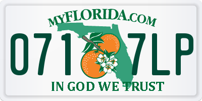 FL license plate 0717LP