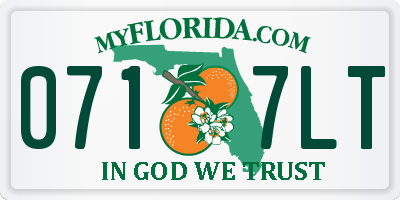 FL license plate 0717LT