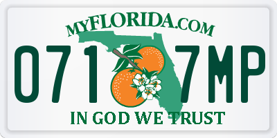 FL license plate 0717MP