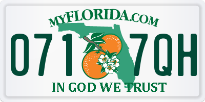 FL license plate 0717QH