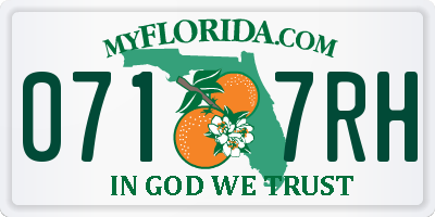 FL license plate 0717RH