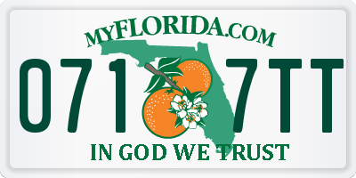 FL license plate 0717TT