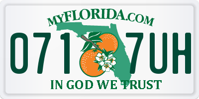 FL license plate 0717UH