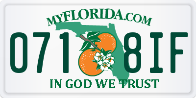 FL license plate 0718IF