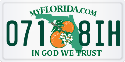 FL license plate 0718IH