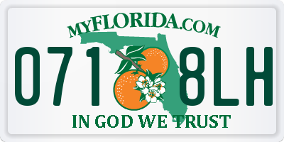 FL license plate 0718LH