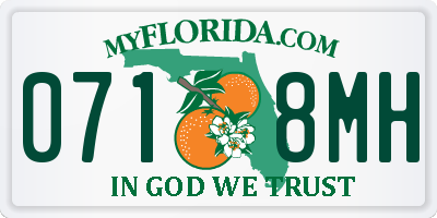 FL license plate 0718MH