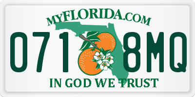 FL license plate 0718MQ