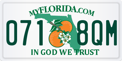 FL license plate 0718QM