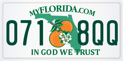 FL license plate 0718QQ