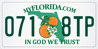 FL license plate 0718TP