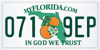 FL license plate 0719EP