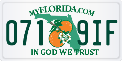 FL license plate 0719IF