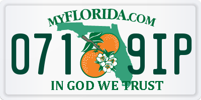 FL license plate 0719IP