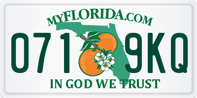 FL license plate 0719KQ