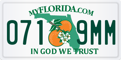 FL license plate 0719MM