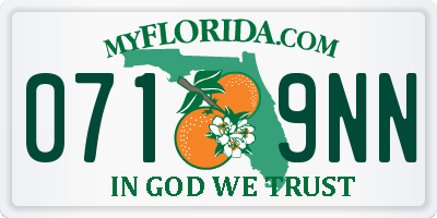 FL license plate 0719NN