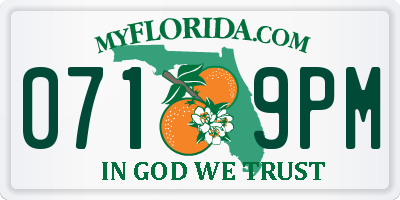 FL license plate 0719PM