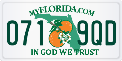 FL license plate 0719QD