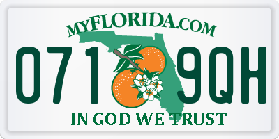 FL license plate 0719QH
