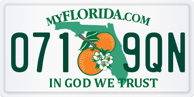FL license plate 0719QN