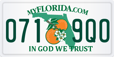 FL license plate 0719QO