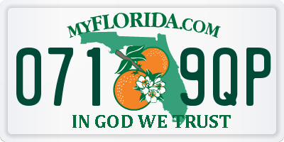 FL license plate 0719QP