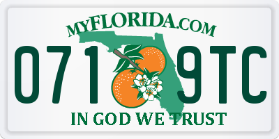 FL license plate 0719TC