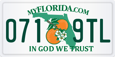FL license plate 0719TL