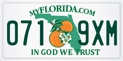 FL license plate 0719XM