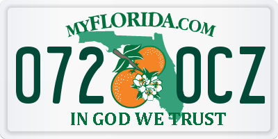 FL license plate 0720CZ