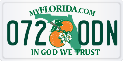 FL license plate 0720DN