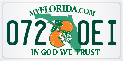 FL license plate 0720EI