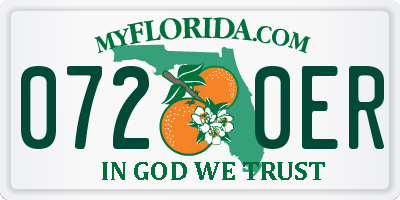 FL license plate 0720ER