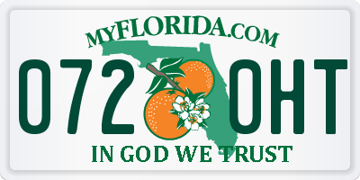 FL license plate 0720HT