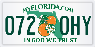 FL license plate 0720HY