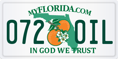 FL license plate 0720IL