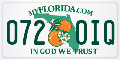 FL license plate 0720IQ