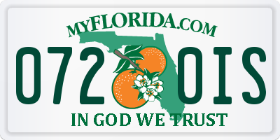 FL license plate 0720IS