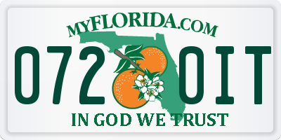 FL license plate 0720IT